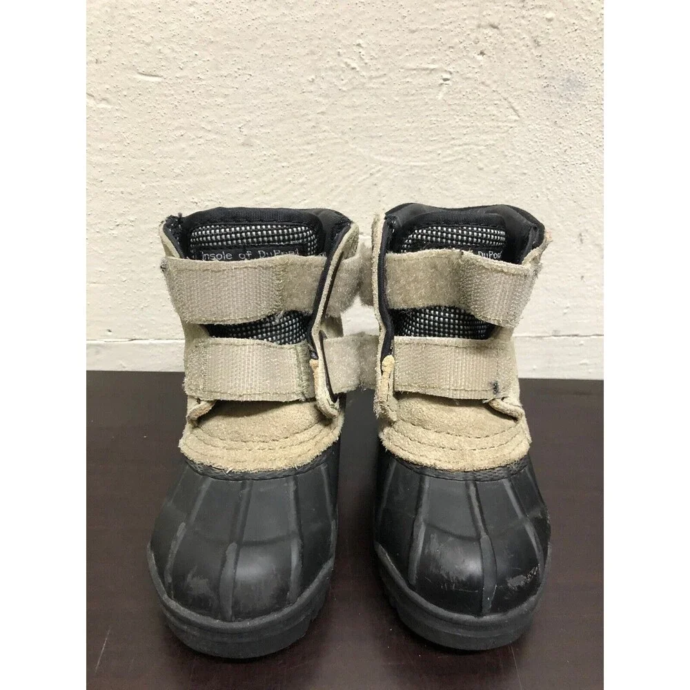 Steel Shank thermolite Snow Boots toddlers SZ US 6 - Suede leather upper/rubber